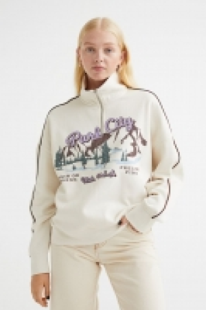 Oversized Sweatshirt mit Zipper CHF 18.95