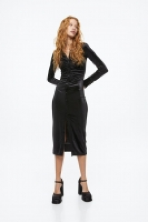 Gerafftes Blusenkleid aus Velours CHF 18.95