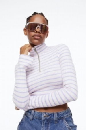 Gerippter Pullover mit Zipper CHF 9.95
