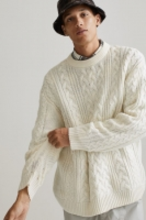 Zopfstrickpullover Relaxed Fit CHF 20.95