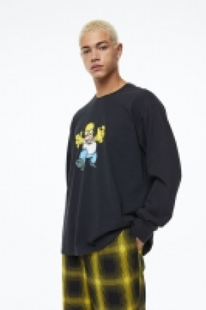 Langarmshirt aus Jersey Relaxed Fit