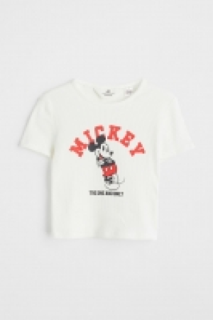 Kurzes T-Shirt mit Print CHF 2.95