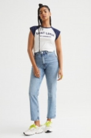 Slim Straight High Ankle Jeans
