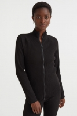 Geripptes Shirt mit Zipper CHF 14.95