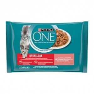 Qualipet  Purina ONE Zarte Stückchen in Sauce mit Lachs & Karotten