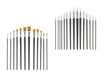 Rundpinsel-/Flachpinsel-Set