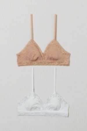 2er-Pack Soft-BHs aus Spitze