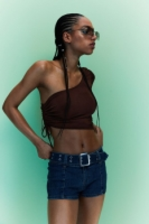 One-Shoulder-Shirt mit Tunnelzug CHF 3.95