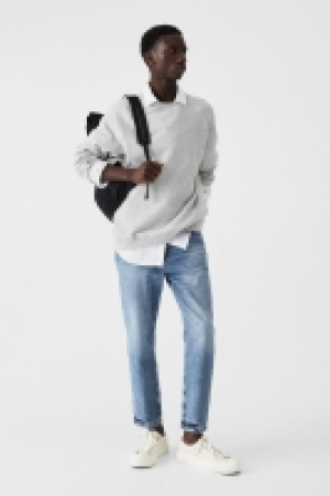 Relaxed Tapered Pull-On Jeans