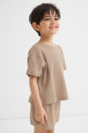 Jerseyshorts mit Waffelmuster
