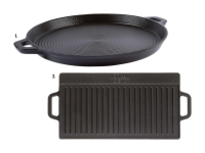 Gusseisen-Grillpfanne/-Grillplatte