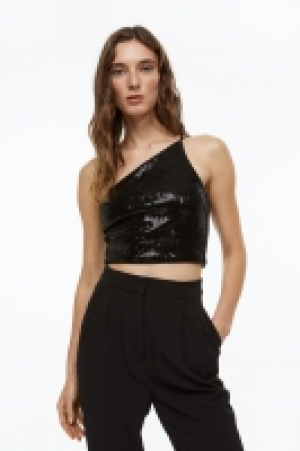 Paillettenbesetztes One-Shoulder-Top CHF 23.95