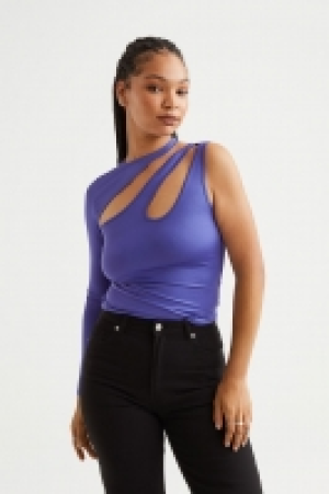 One-Shoulder-Shirt mit Cut-out