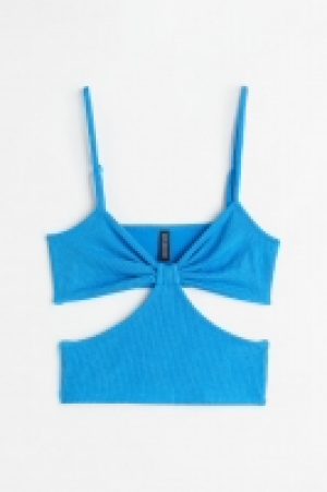 Gecrinkeltes Top mit Cut-out