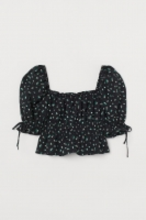 HM  Bluse mit Puffärmeln