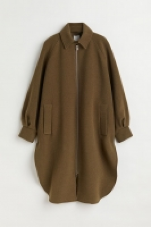 Oversized Mantel aus Wollmix