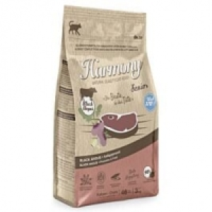 Qualipet  Harmony Cat Natural Trockenfutter kaltgepresst Senior Black Angus