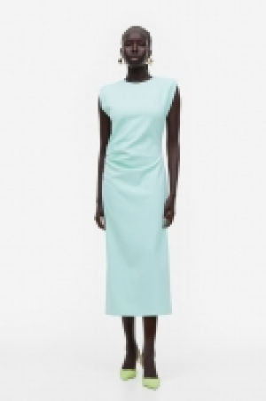 HM  Drapiertes Kleid mit Schulterpolstern