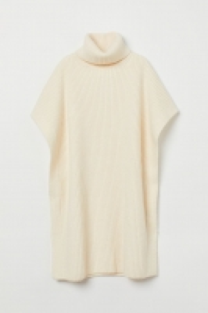 HM  Poncho in Rippenstrick
