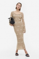 HM  Loose-knit silk-blend dress