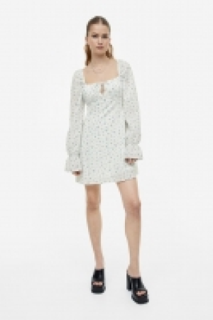 Crêpe-Kleid mit Puffärmeln CHF 24.95