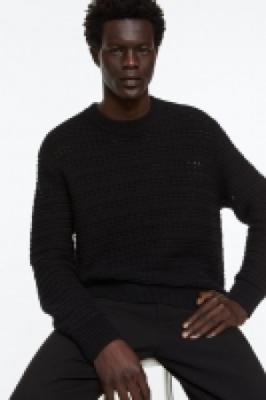 Pullover in Strukturstrick Regular Fit CHF 22.95