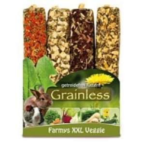 JR Nagersnack Grainless Farmys XXL Veggie 4er-Pack 450g