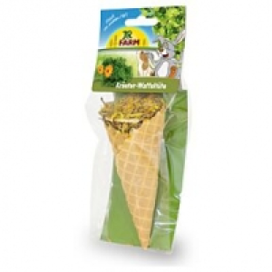 Qualipet  JR Nagersnack Kräuter-Waffeltüte 60g