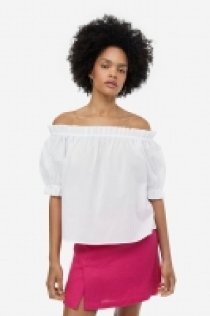 Schulterfreies Shirt mit Volantbesatz CHF 9.95