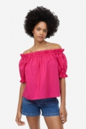 Schulterfreies Shirt mit Volantbesatz CHF 7.95