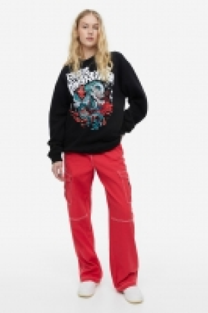 Sweatshirt mit Motivprint