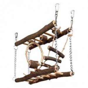 Qualipet  Hängebrücke Naturholz 27x17x7cm