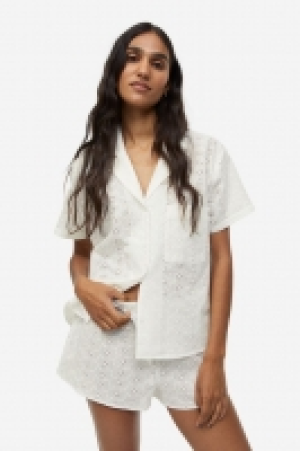 HM  Pyjama mit Broderie Anglaise