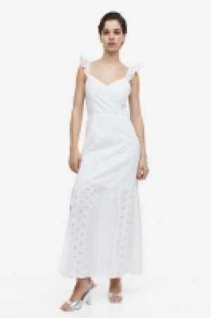 HM  Rückenfreies Kleid in Broderie Anglaise