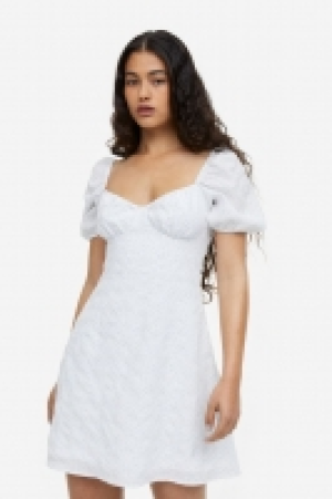 Crêpe-Kleid mit Puffärmeln CHF 25.95