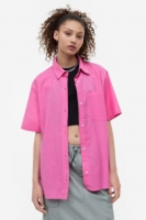 Hemdbluse aus Leinenmix mit Kurzarm CHF 8.95