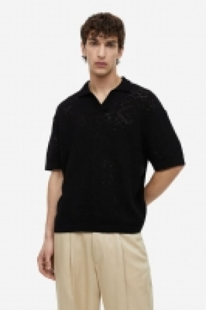 Poloshirt im Häkellook Relaxed Fit CHF 39.95