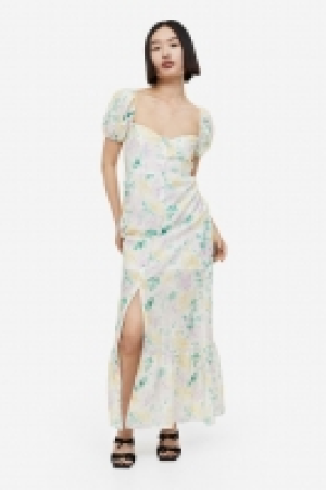 HM  Durchgeknöpftes Kleid mit Puffärmeln