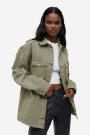 Shacket aus Twill