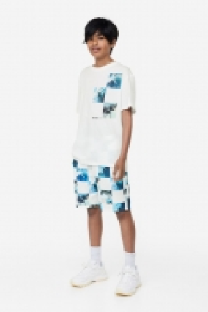 Gemusterte Sweatshorts