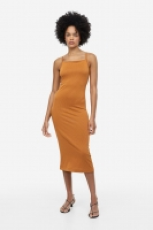 HM  Open-backed ribbed jersey dress