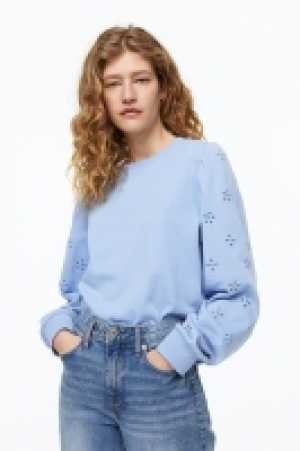 Sweatshirt mit Broderie Anglaise CHF 12.95