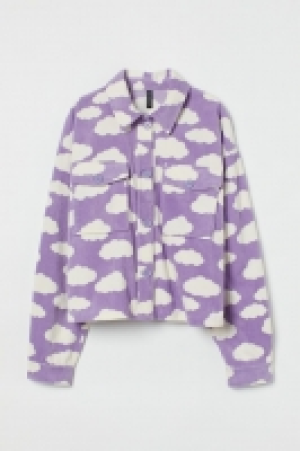 HM  Oversized Hemdjacke aus Fleece