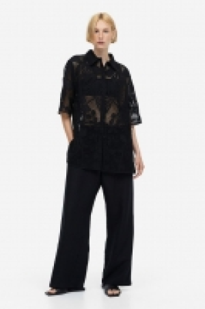 Bluse im Häkellook