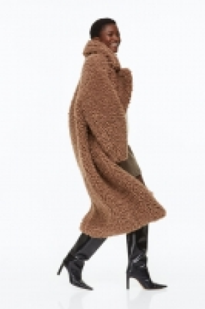 Mantel aus Teddyfleece