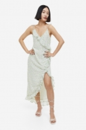 Chiffonkleid mit Volantbesatz