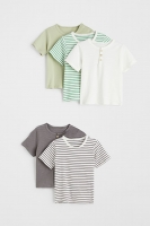 HM  5er-Pack Baumwoll-T-Shirts