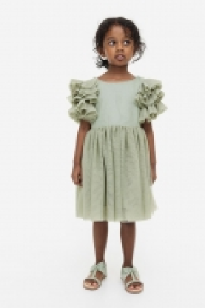Tüllkleid mit Volantärmeln