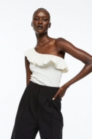 One-Shoulder-Top mit Volant