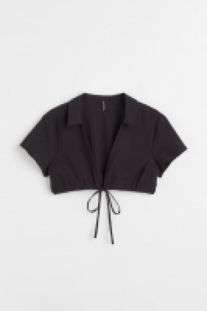 Cropped Bluse mit Bindesaum CHF 3.95